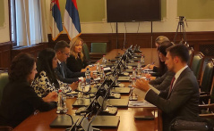 25. oktobar 2022. Sastanak predsednika Odbora za ljudska i manjinska prava i ravnopravnost polova sa šefom Odeljenja za demokratizaciju Misije OEBS u Srbiji